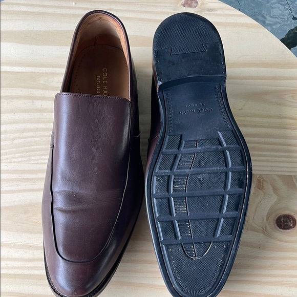 Cole Haan Brown Leather Slip-On Loafers Classic Design - Picture 10 of 16